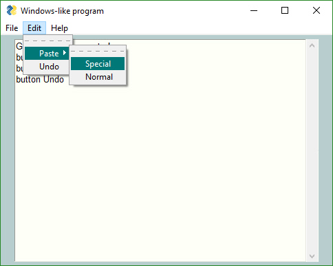 Menus - PySimpleGUI Documentation